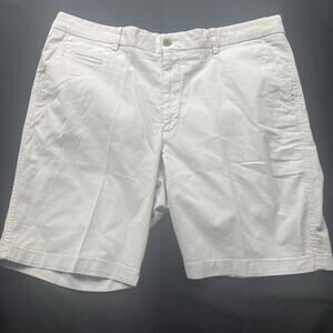 Ballin Drummond Flat Front Shorts Sz 38 Stone Gray Golf Summer 9 Inch Inseam